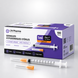 Seringues Hypodermiques Stériles 1ml - Préco 2 novembre