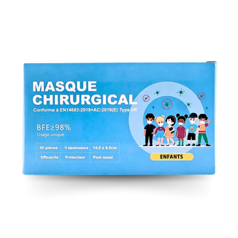 Masques Type IIR Enfant bleu