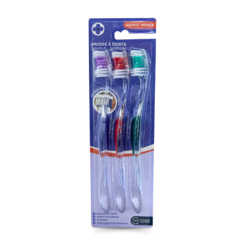 Brosse à dents souple - Medium x3