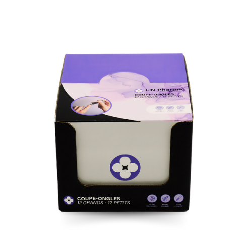 Présentoir coupe-ongles 12 grands - 12 petits