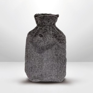 Bouillotte fourrure taupe