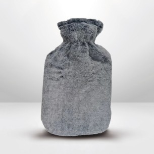 Bouillotte fourrure grise - PROMOTION FIN DE STOCK
