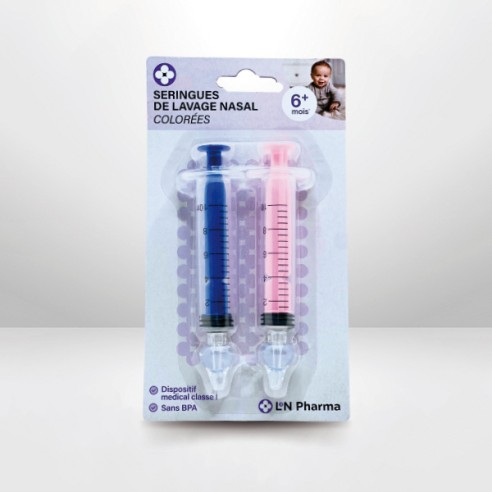 Seringues nasales bébé colorées  10ml, Irrigateur nasal