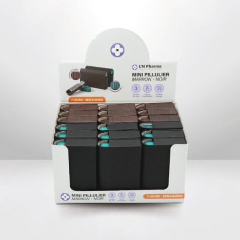 Présentoir Mini Pill Box 18 pièces