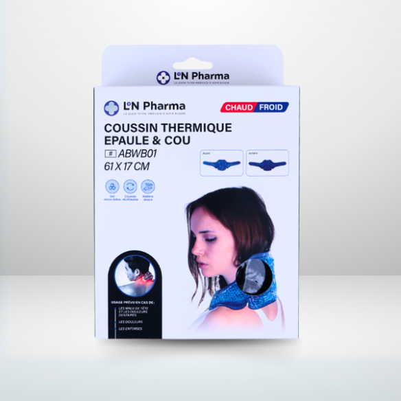 Coussin thermique Epaule et Cou- Face en velours