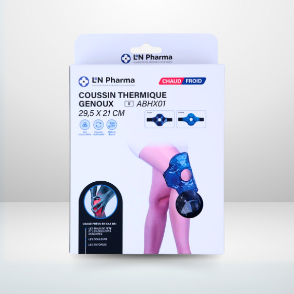 Coussin thermique Genoux- Face en velours