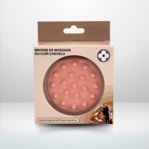 Brosse massage cuir chevelu