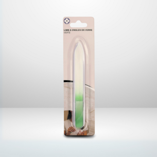 Lime à ongle en verre - Verte