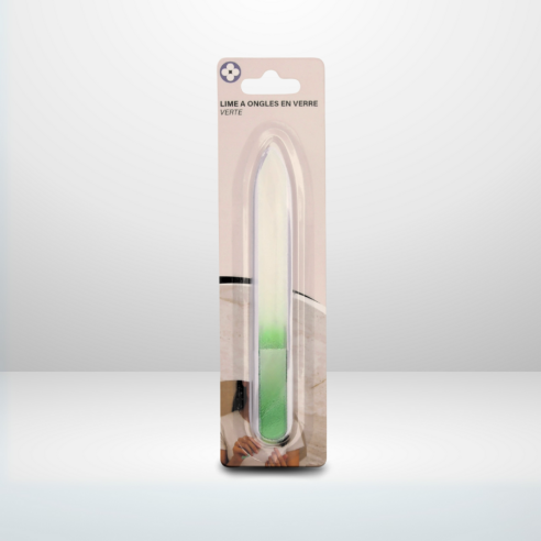 Lime à ongle en verre - Verte