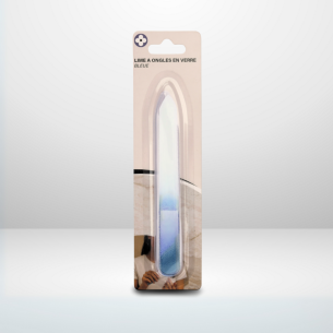 Lime à ongle en verre - Bleue
