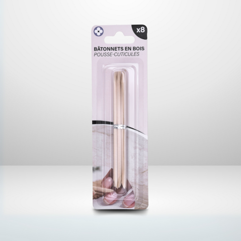 Bâtonnets en bois - Pousse cuticule