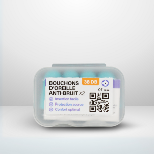 Bouchons d'oreille - Cylindriques x2 paires