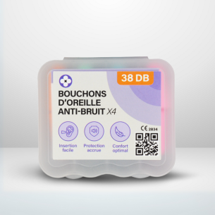 Bouchons d'oreille - Cylindriques x4 paires