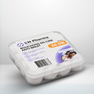 Bouchons d'oreille en cire naturelle - 8 paires