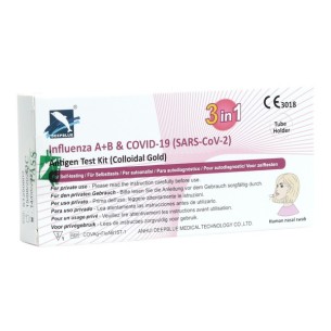 Autotest Covid / Grippe A et B Deepblue boite unitaire...