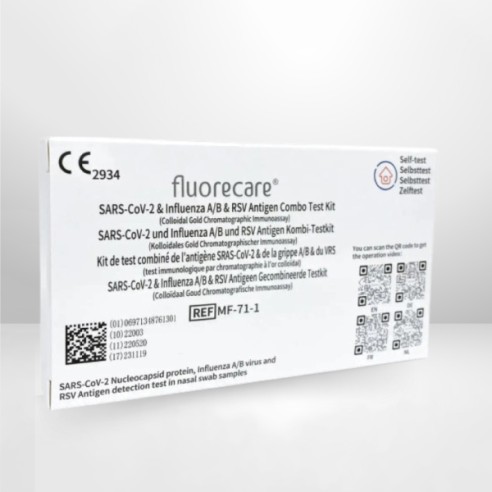 Autotest Fluorecare Grippe / Covid / VRS boite...