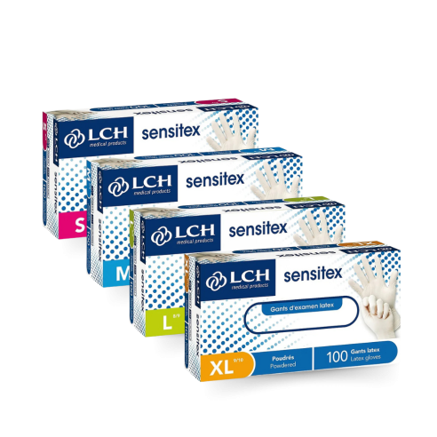 Gants Latex 4 Tailles