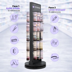 Pack implantation coutellerie – 2 faces (présentoir...