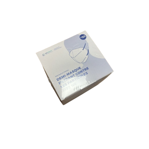 Masques FFP2 NR FRANÇAIS Blancs - Boite de 50 pcs